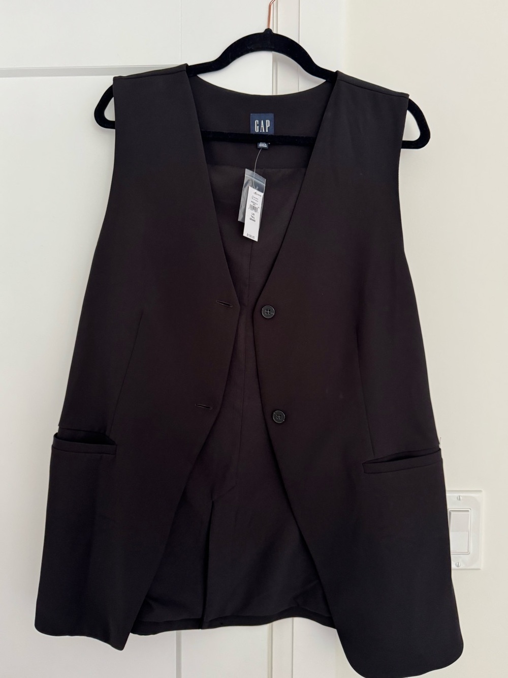 GAP Black Blazer Vest